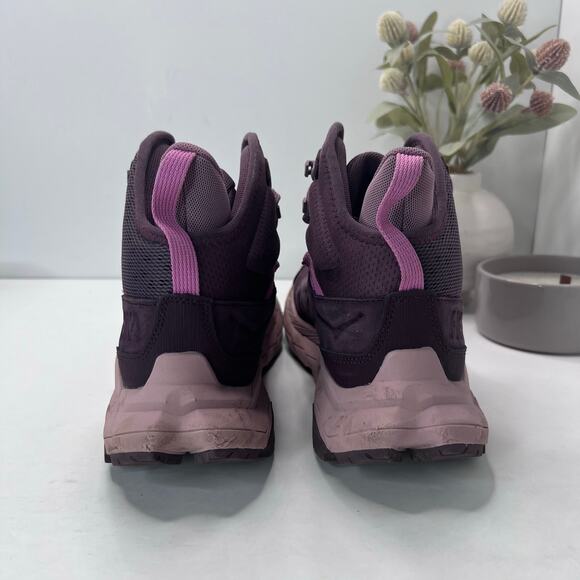 Hoka One One Anacapa Breeze Aero Mid Trail Running Shoe Raisin/Mauve Women 9.5B - Picture 5 of 10